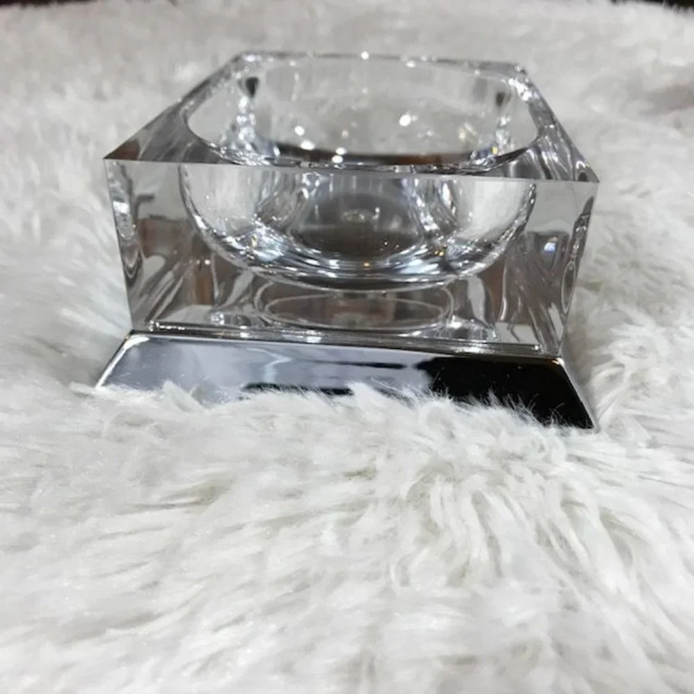 Springs Palace Finesse Swing Door Storage Unit + Soap Dish Lucite Metal Set